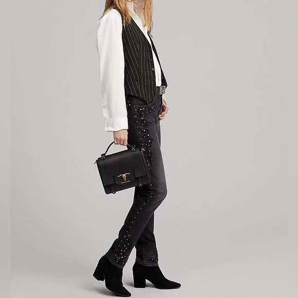 Polo Ralph Lauren Callen Studded High Rise Slim Jeans
